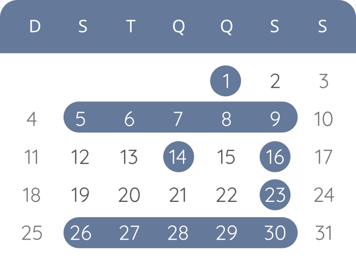 Calendário - maio de 2025 Calendário - maio de 2025